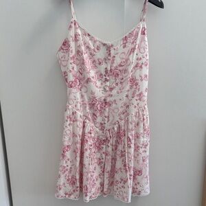 Floral Pink Mini Dress